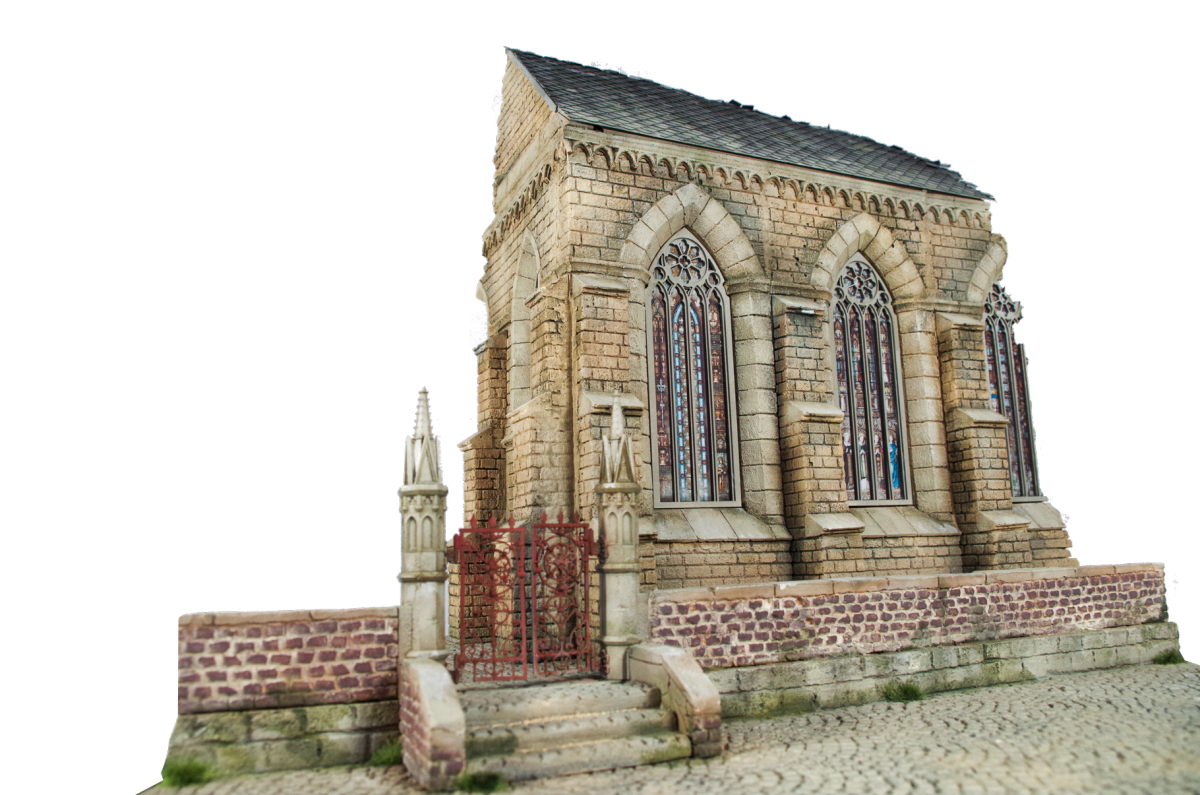 RT-Diorama 35040 Socle de diorama : Cour d&amp;#39;église 1/35 – imagen 5