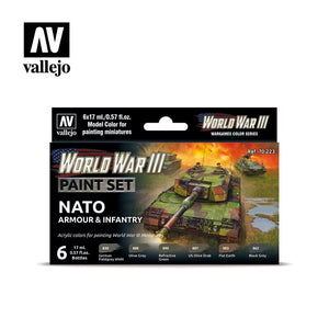Vallejo 70223 WWIII OTAN Blindés et Infanterie 6x17ml