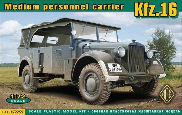 ACE 72259 Transporteur de troupes moyen Kfz.16 (1/72)
