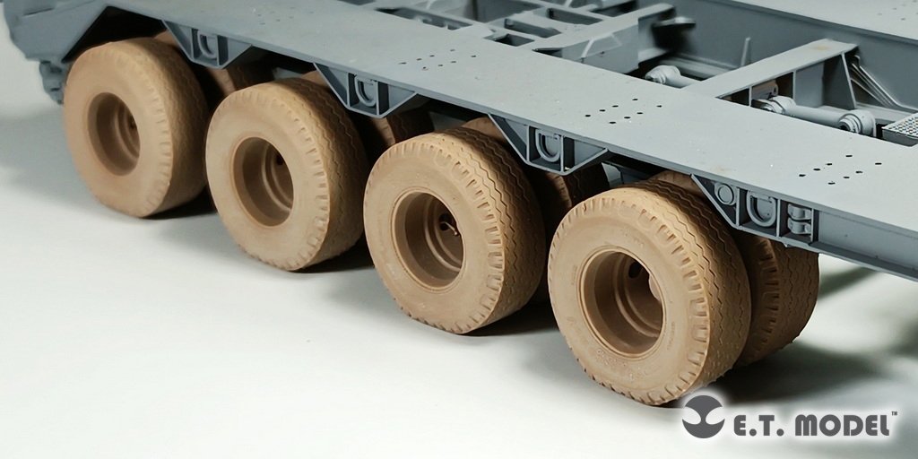Roues affaissées pour semi-remorque de matériel lourd ET Model P35-119 US M747 (Kit Meng 1/35)  – image 9