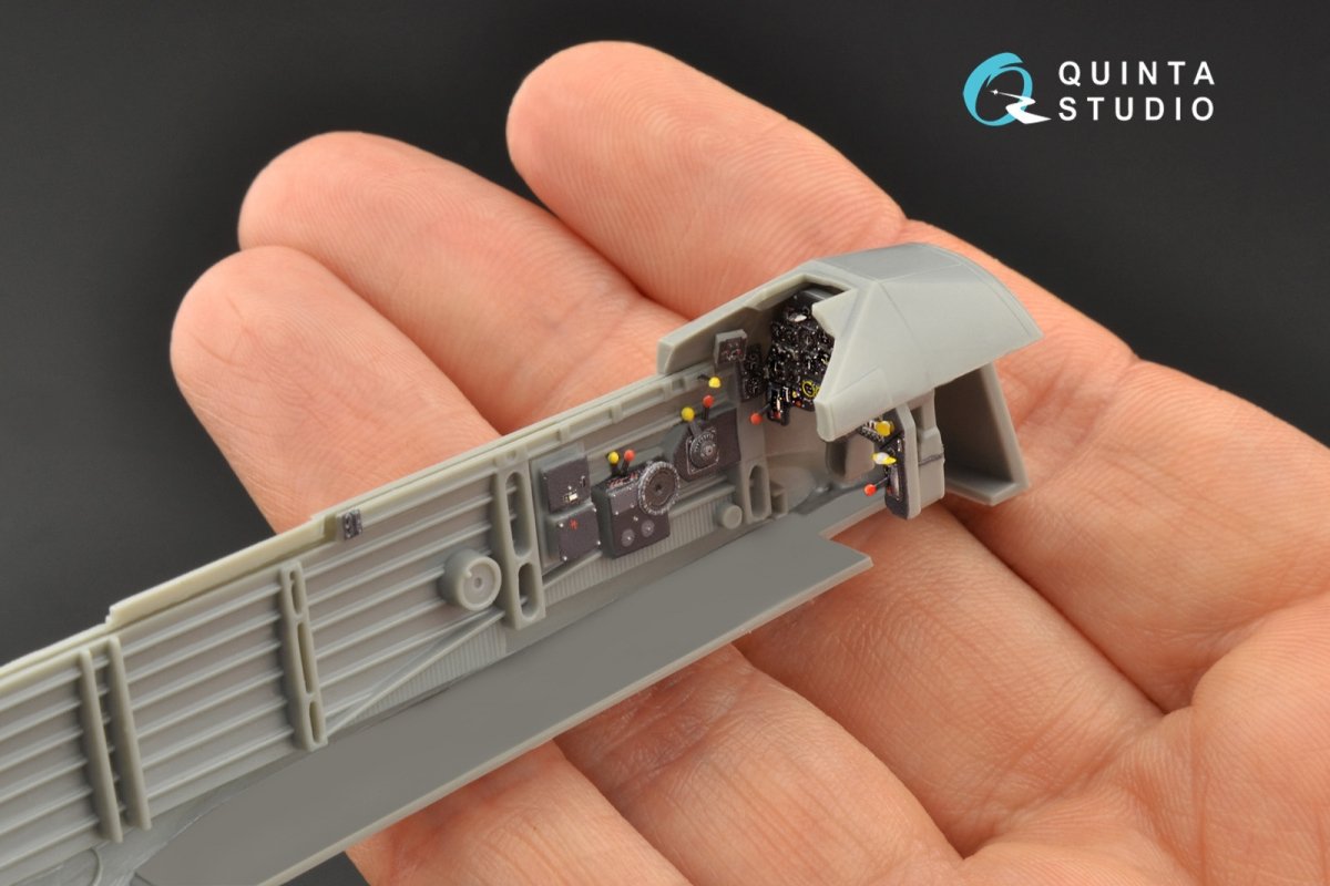 Intérieur imprimé en 3D et coloré sur papier décalcomanie Quinta Studio QD48098 Ju 87B-2/R-2 (Hasegawa) 1/48 – image 4
