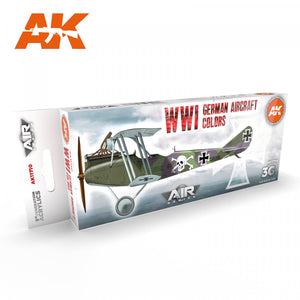 AK Interactive AK11710 Couleurs d&amp;#39;avions allemands de la Première Guerre mondiale 8x17 ml