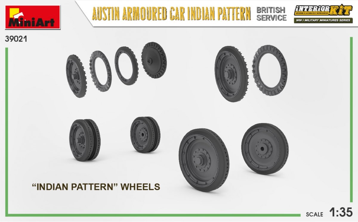Miniart 39021 Voiture blindée Austin, modèle indien. Service britannique. Maquette intérieure 1/35 – Bild 10