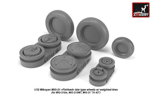 Armory Models AW32011 Roues Fishbed pour Mikoyan MiG-21 avec pneus lestés, fin de série, échelle 1/32 – immagine 2