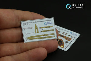 Intérieur imprimé en 3D et coloré sur papier décalcomanie (ICM) Quinta Studio QD32134 Gloster Gladiator Mk I 1/32 – immagine 4
