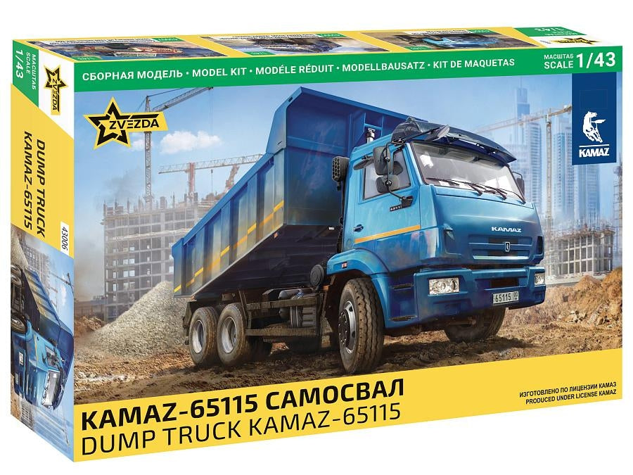 Zvezda 43006 Camion-benne Kamaz-65115 1/43