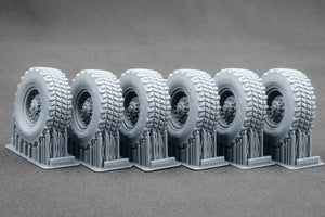ScaleX WM 35025S Himars CTIS Sagged wheel set (for Foreart) 1/35