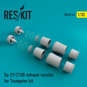 RESKIT RSU32-0024 Tuyères d&amp;#39;échappement Su-27/27UB pour maquette Trumpeter au 1/32