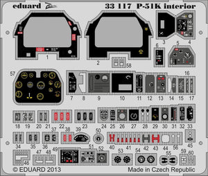 Eduard 33117 P-51K intérieur SA 1/32 Tamiya