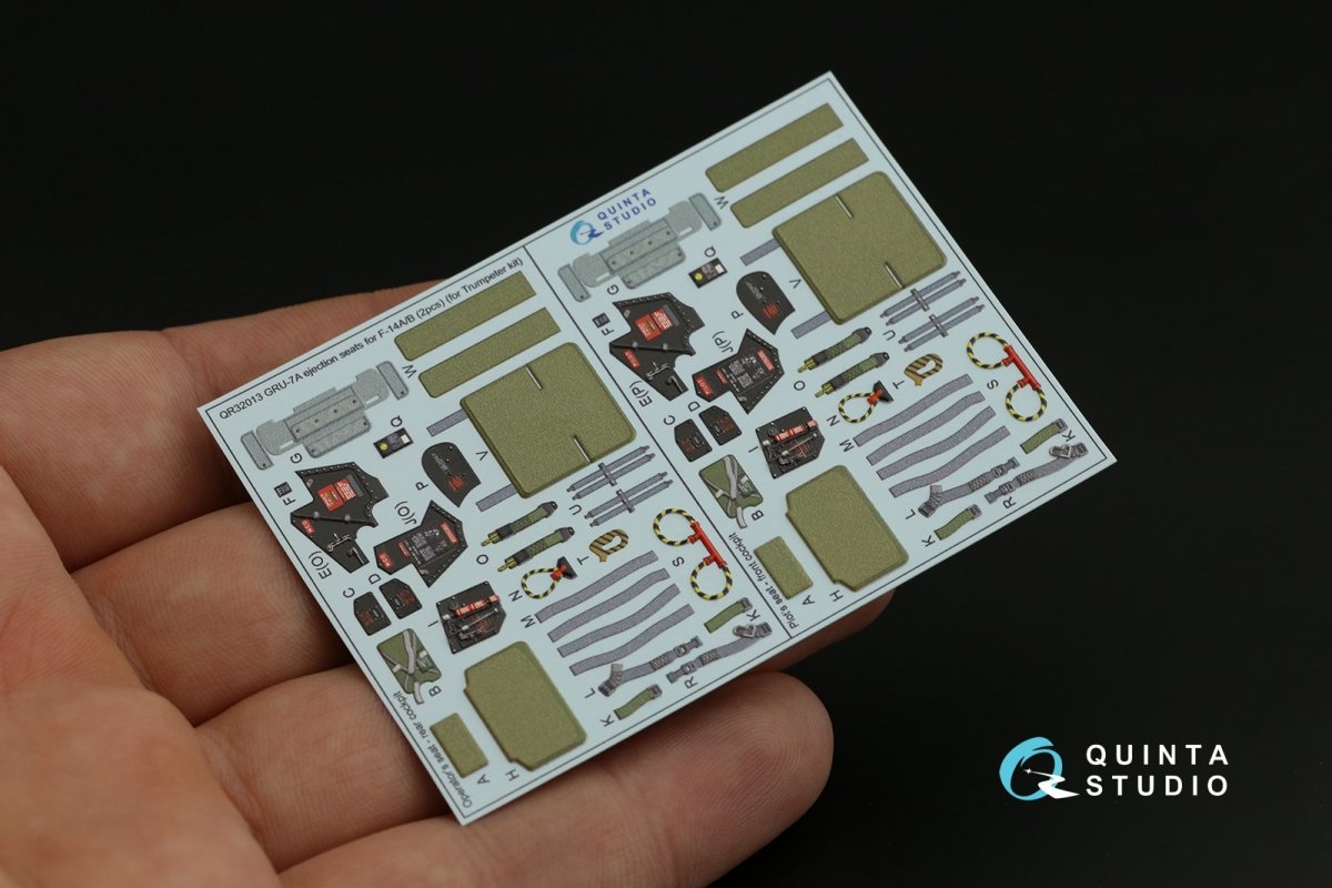 Quinta Studio QR32013 Sièges éjectables GRU-7A pour F-14A/B (2 pièces) (Trumpeter) 1/32 – Bild 11