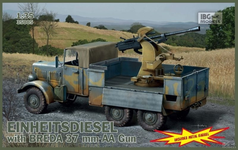 IBG 35005 Einheitsdiesel avec pistolet Breda 37mm AA 1/35