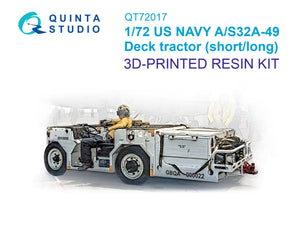 Quinta Studio QT72017 US NAVY AS32A-49 Tracteur de pont, version courte/longue, kit complet 1/72