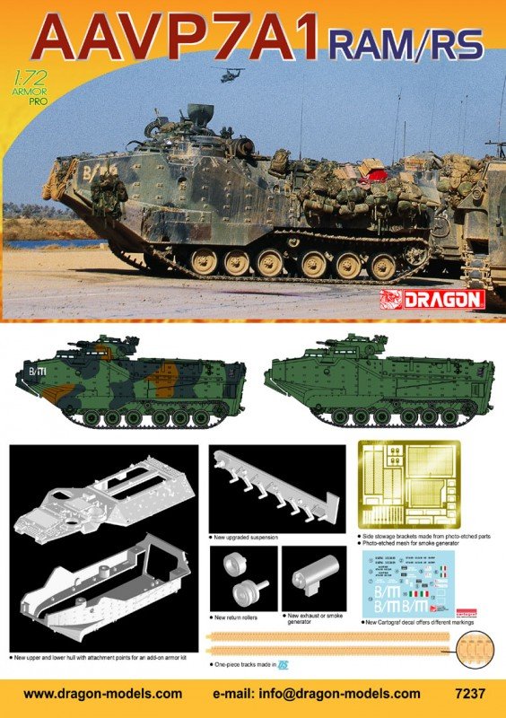 Dragon 7237 AAV-7 AMÉLIORATION (1/72)  – Bild 2