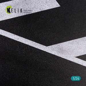 KELIK KS24001 SOCLE DE CIRCUIT ROUTE EN ASPHALTE - ACRYLIQUE 3 MM (180 X 357 MM) 1/24 – image 3