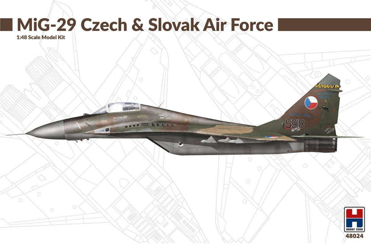 Hobby 2000 48024 MiG-29 Czech &amp; Slovak Air Force ( ACADEMY + CARTOGRAF + MASK ) 1/48