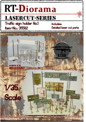 RT-Diorama 35582 Support de panneau de signalisation n° 1 1/35