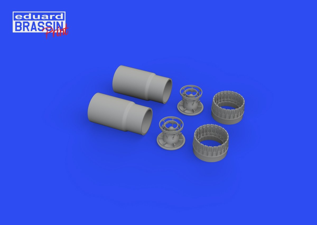 Tuyères d'échappement Eduard 648690 F-4B - Impression Tamiya 1/48