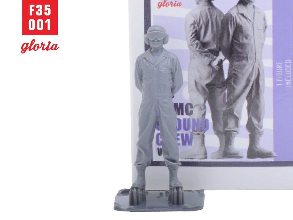 Figurines imprimées en 3D à l&amp;#39;échelle 1/35 de l&amp;#39;équipe au sol Gloria F35001 USMC Type 1 – immagine 5