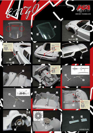 KA Models KE-24017 Mise à niveau photogravée Ferrari Enzo 1/24 – Bild 2