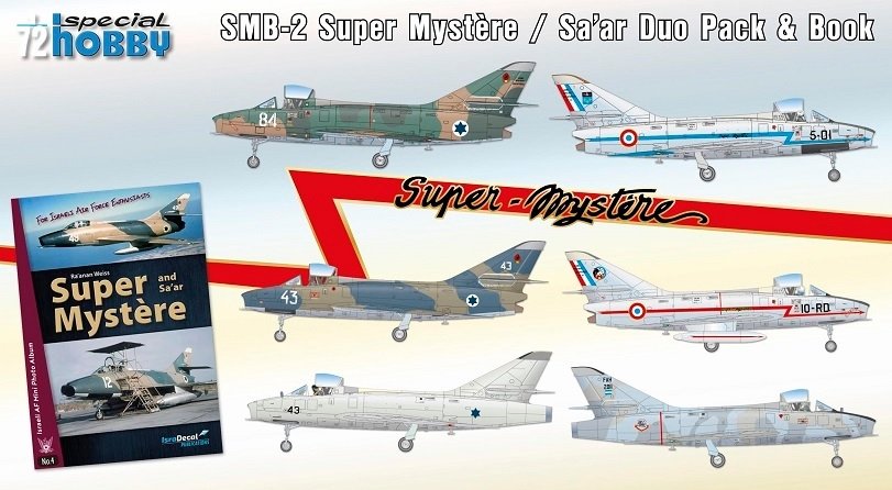 Special Hobby 72417 SMB-2 Super Mystere Duo Pack + Livre 1/72