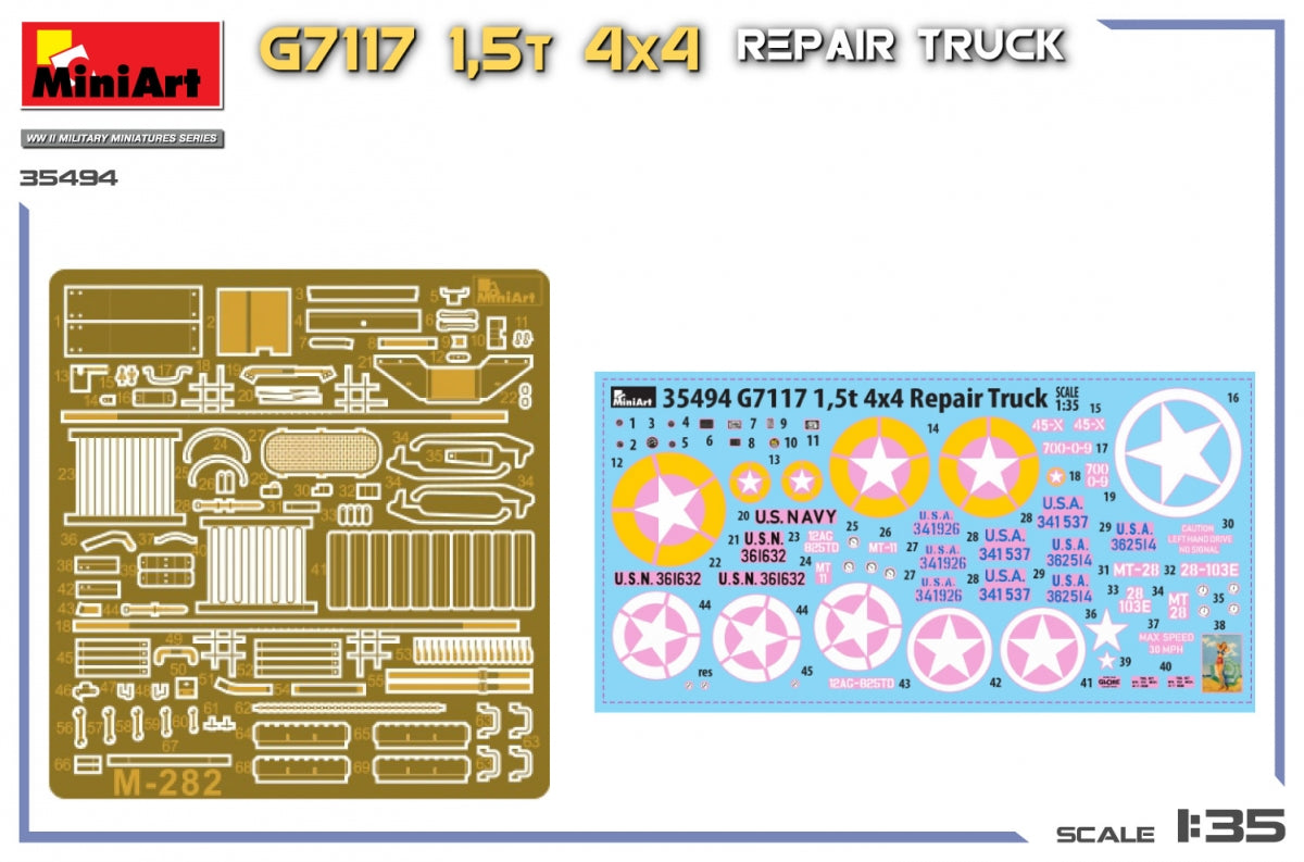 MiniArt 35494 G7117 Camion de réparation 4x4 1,5T 1/35 – imagen 5