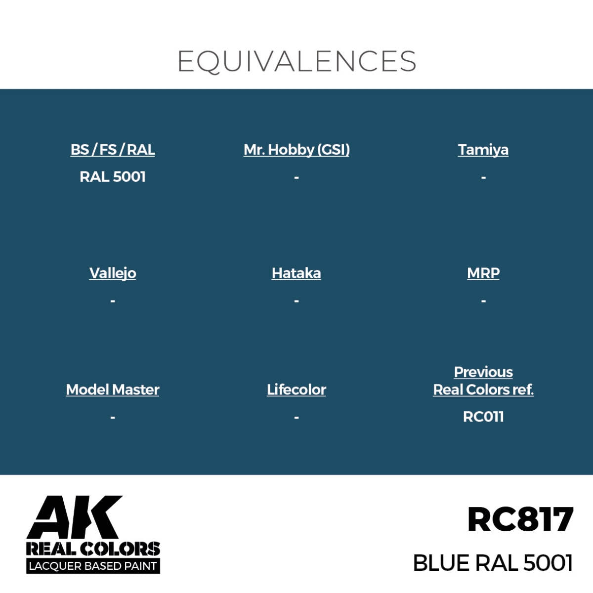 AK Interactive RC817 Bleu RAL 5001 17 ml – immagine 3