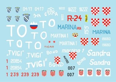Star Decals 48-B1002 Chars T-55A n° 2. Guerre des Balkans. Guerre dans les Balkans et en ex-Yougoslavie, échelle 1/48 – immagine 3