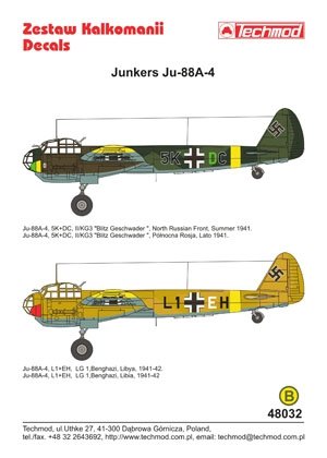 Techmod 48032 - Junkers Ju 88A-4 1/48 – image 2