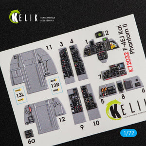 Décalcomanies 3D intérieures KELIK K72032 F-4EJ KAI « PHANTOM II » pour maquette Hasegawa au 1/72 – immagine 4