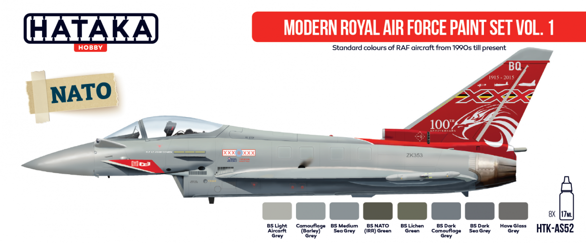 Hataka Hobby HTK-AS52 Ensemble moderne Royal Air Force vol.1