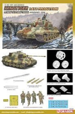 Dragon 6232 Kingtiger Production tardive avec chenilles à nouveau modèle Ardennes 1944 (1/35) – Bild 2