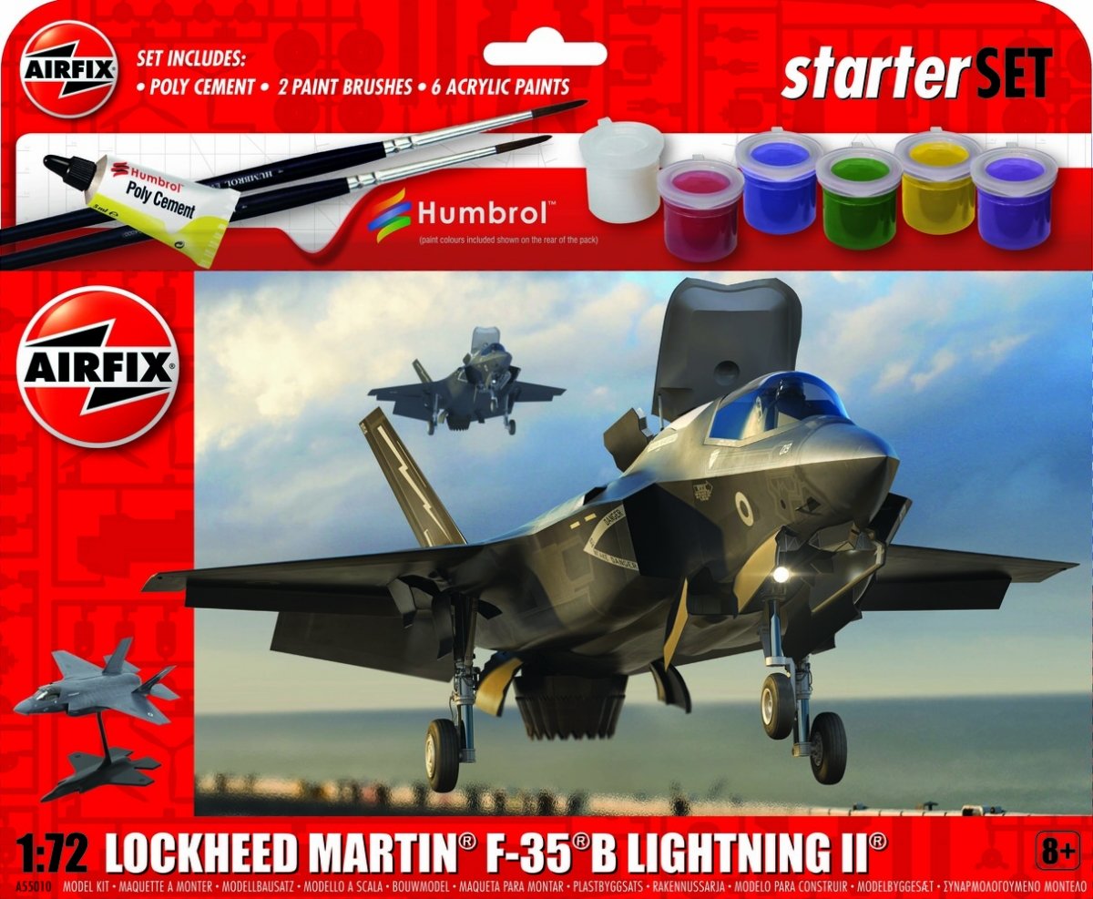 Coffret de démarrage Airfix 55010 - Lockheed Martin F-35B Lightning II 1/72 