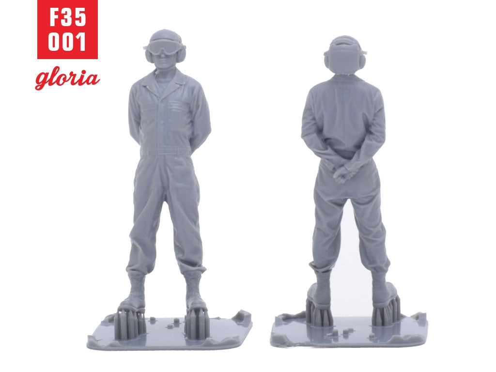 Figurines imprimées en 3D à l&amp;#39;échelle 1/35 de l&amp;#39;équipe au sol Gloria F35001 USMC Type 1 – immagine 6