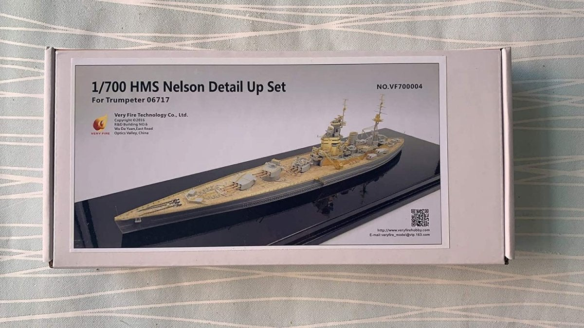 Kit de détail Very Fire VF700004 pour cuirassé HMS Nelson (Trumpeter 06717, échelle 1/700)  – Bild 2