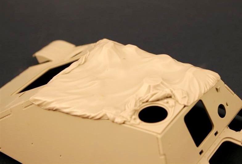 Panzer Art RE35-124 Toit de Jagdpanther avec bâche en toile 1/35 – image 3