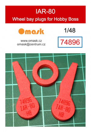 Bouchons de passage de roue Omask 74896 IAR-80 (pour Hobby Boss) 1/48