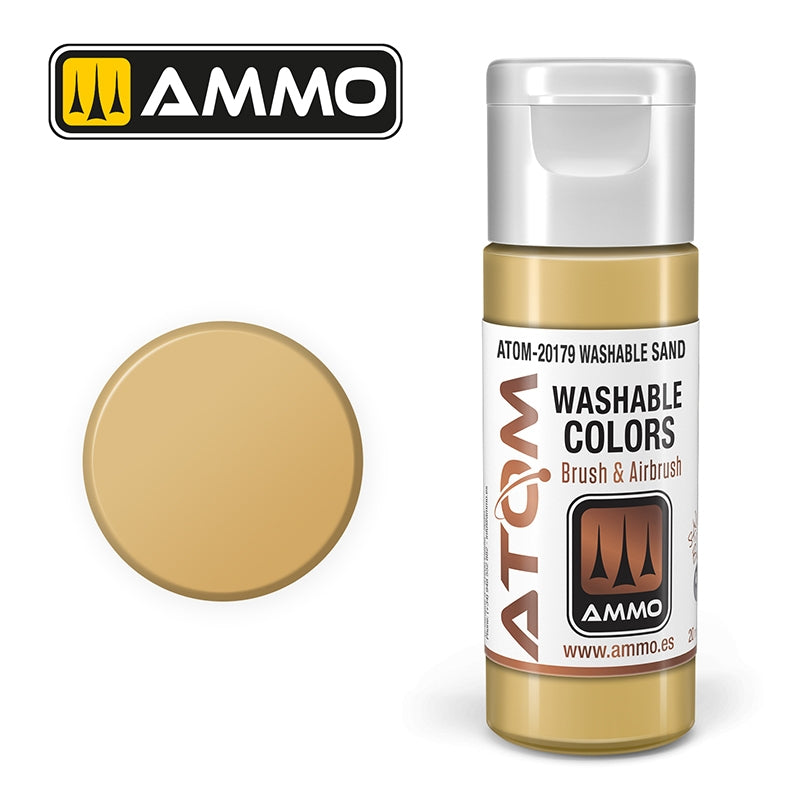 AMMO de Mig Jimenez 20179 ATOM LAVABLE Sable 20ml
