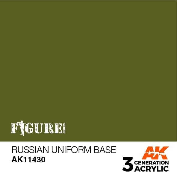 Base d'uniforme russe AK11430 d'AK Interactive, 17 ml