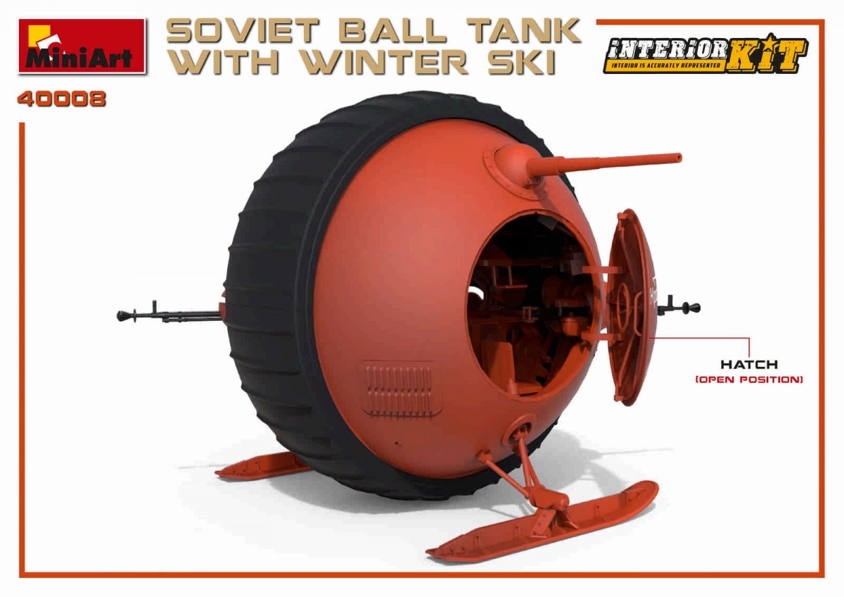 MiniArt 40008 RÉSERVOIR À BALLES SOVIÉTIQUE avec SKI D&amp;#39;HIVER. KIT INTÉRIEUR 1/35 – image 15