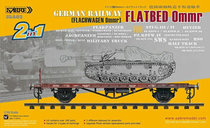 Saber 35A03 Wagon plat des chemins de fer allemands Ommr 1/35