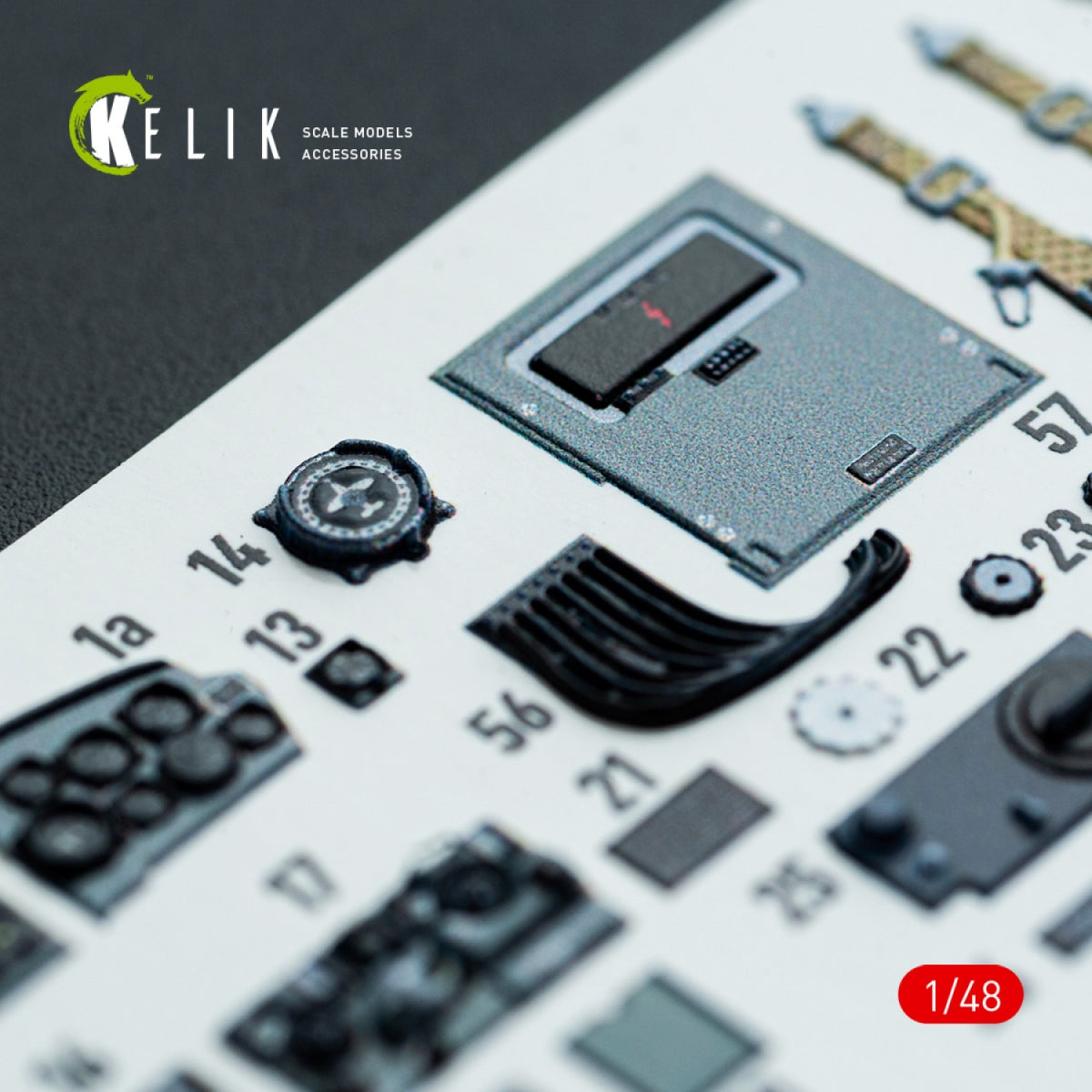 Kelik K48143 Do-217 N/J - interior 3D decals for ICM kit 1/48