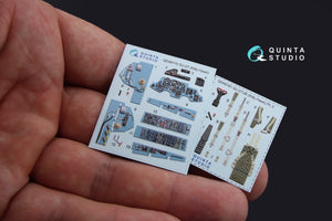 Intérieur coloré imprimé en 3D sur papier décalcomanie pour le kit KittyHawk (QD48170 Su-27) Quinta Studio, échelle 1/48  – image 2