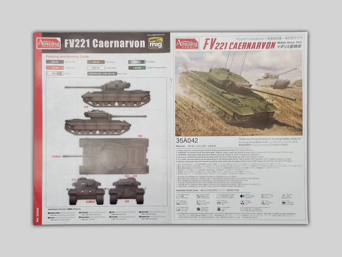 Maquette amusante de char lourd britannique FV221 Caernarvon (réf. 35A042) au 1/35 – immagine 5