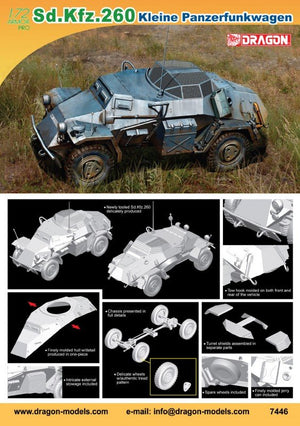 Dragon 7446 Sd.Kfz.260 Kleine Panzerfunkwagen (1/72)  – Bild 2