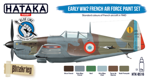 Hataka HTK-BS16 BLUE LINE – Coffret de peinture pour l&amp;#39;Armée de l&amp;#39;Air française du début de la Seconde Guerre mondiale (6 x 17 ml) – image 2