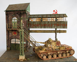 RT-Diorama 35305 Diorama-Base : Gun Factory &amp;quot;Barrikaden&amp;quot; 1/35 – image 3