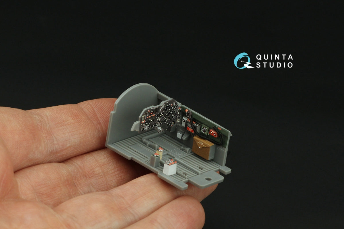 Intérieur imprimé en 3D et coloré sur papier décalcomanie Quinta Studio QD48412 P-47D Thunderbolt Bubbletop (Tamiya) 1/48 – Bild 8