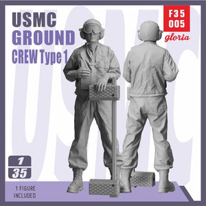 Gloria F35005 USMC LHA/LHD Équipe au sol (Type 1) 1/35