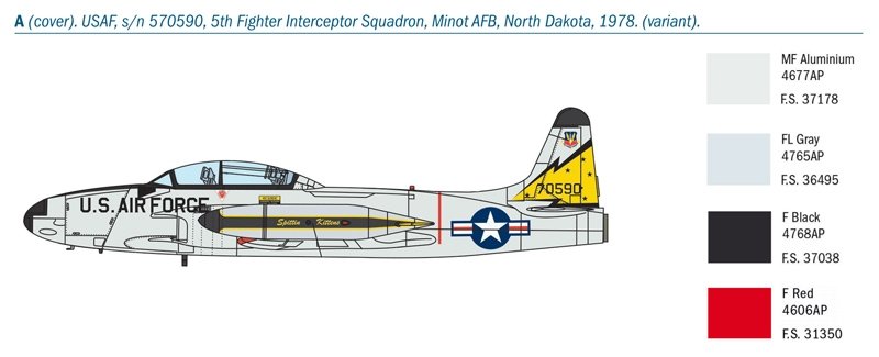 Italeri 1444 T-33A SHOOTING STAR 1/72  – immagine 12