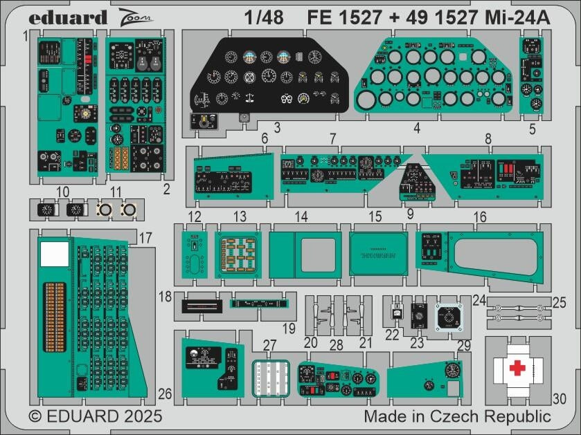 Eduard FE1527 Mi-24A TRUMPETER 1/48